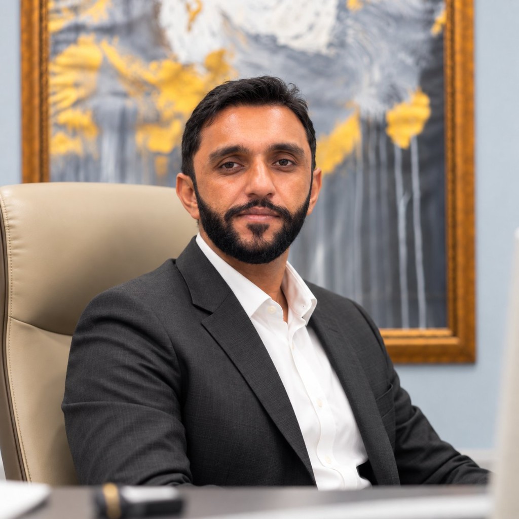 Muhammad Zain Shoukat in the ECOMHUTSY executive office